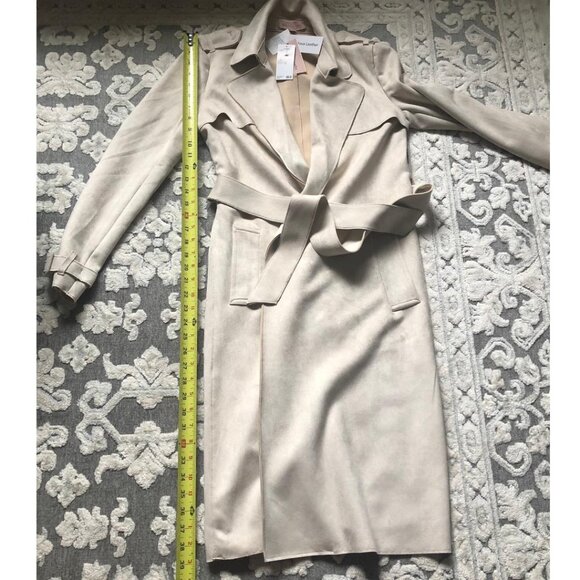 Philosophy Republic Clothing, Sz: XS, faux suede, trench coat, NWT, Color: Pearl - Picture 14 of 14